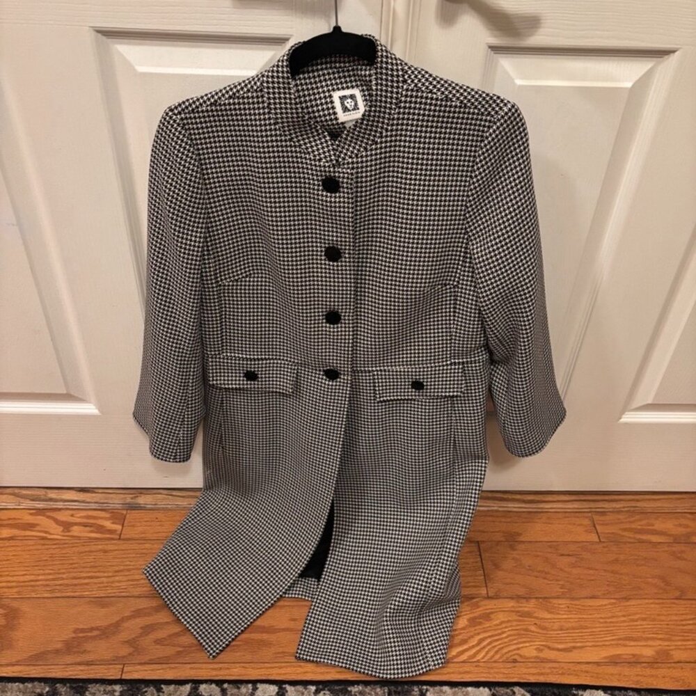 Anne Klein Topper Suit Jacket - Black & White - Size 6